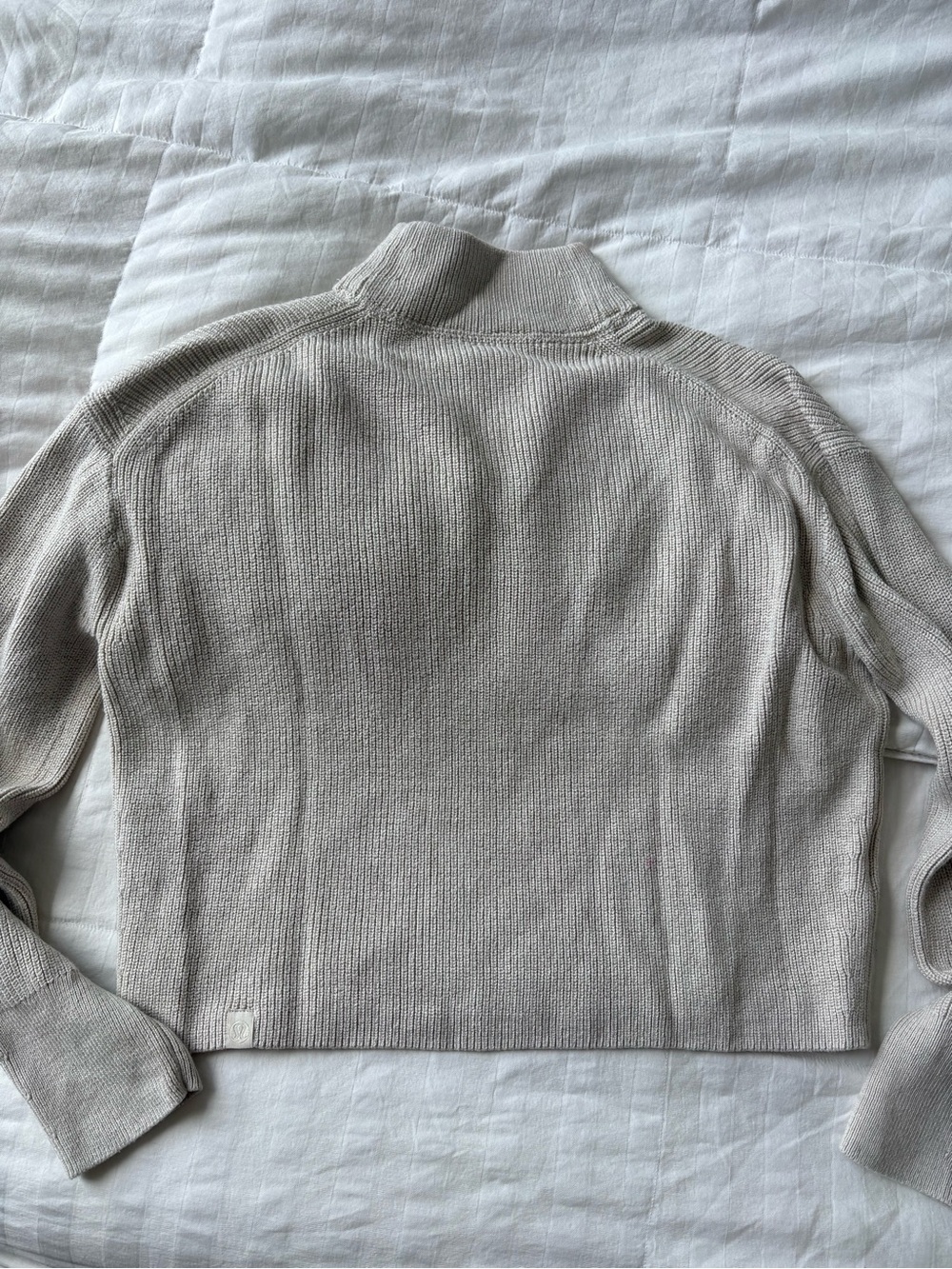 Lululemon Women's Mock Neck Ribbed Sweater - Cream